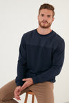 Buratti Pamuklu Bisiklet Yaka Slim Fit Erkek Sweat 5905033 İNDİGO