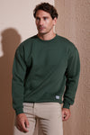 Buratti Regular Fit Bisiklet Yaka Pamuklu İçi Tüylü Yumuşak Şardonlu Erkek Sweat 5905255 NEFTİ