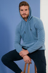 Buratti Slim Fit Kanguru Cepli Kapüşonlu Erkek Polar 5906032 AÇIK MAVİ