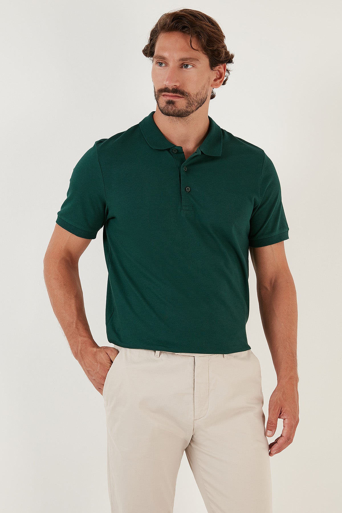 Buratti Pamuklu Regular Fit Düğmeli Erkek Polo Yaka T Shirt 4362050 NEFTİ