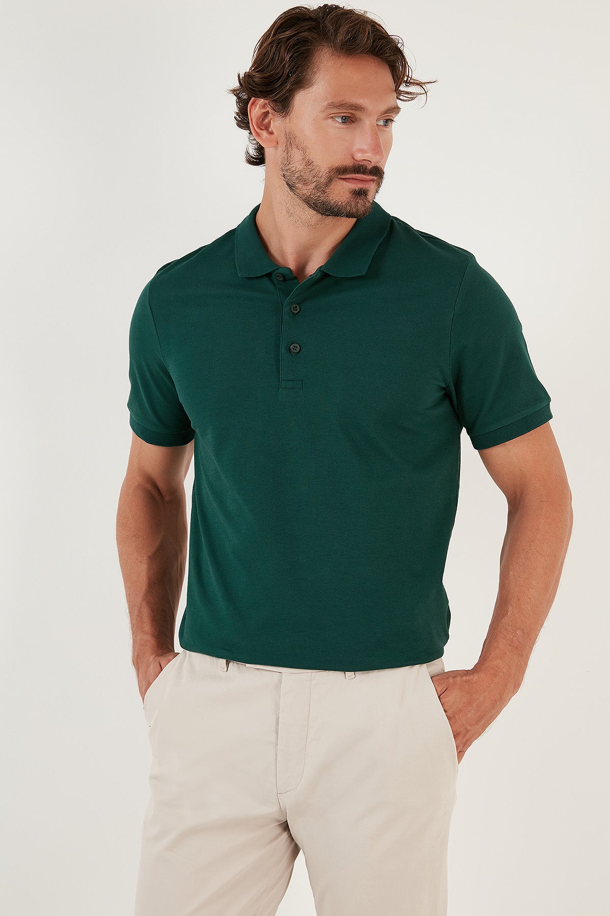 Buratti Pamuklu Regular Fit Düğmeli Erkek Polo Yaka T Shirt 4362050 NEFTİ