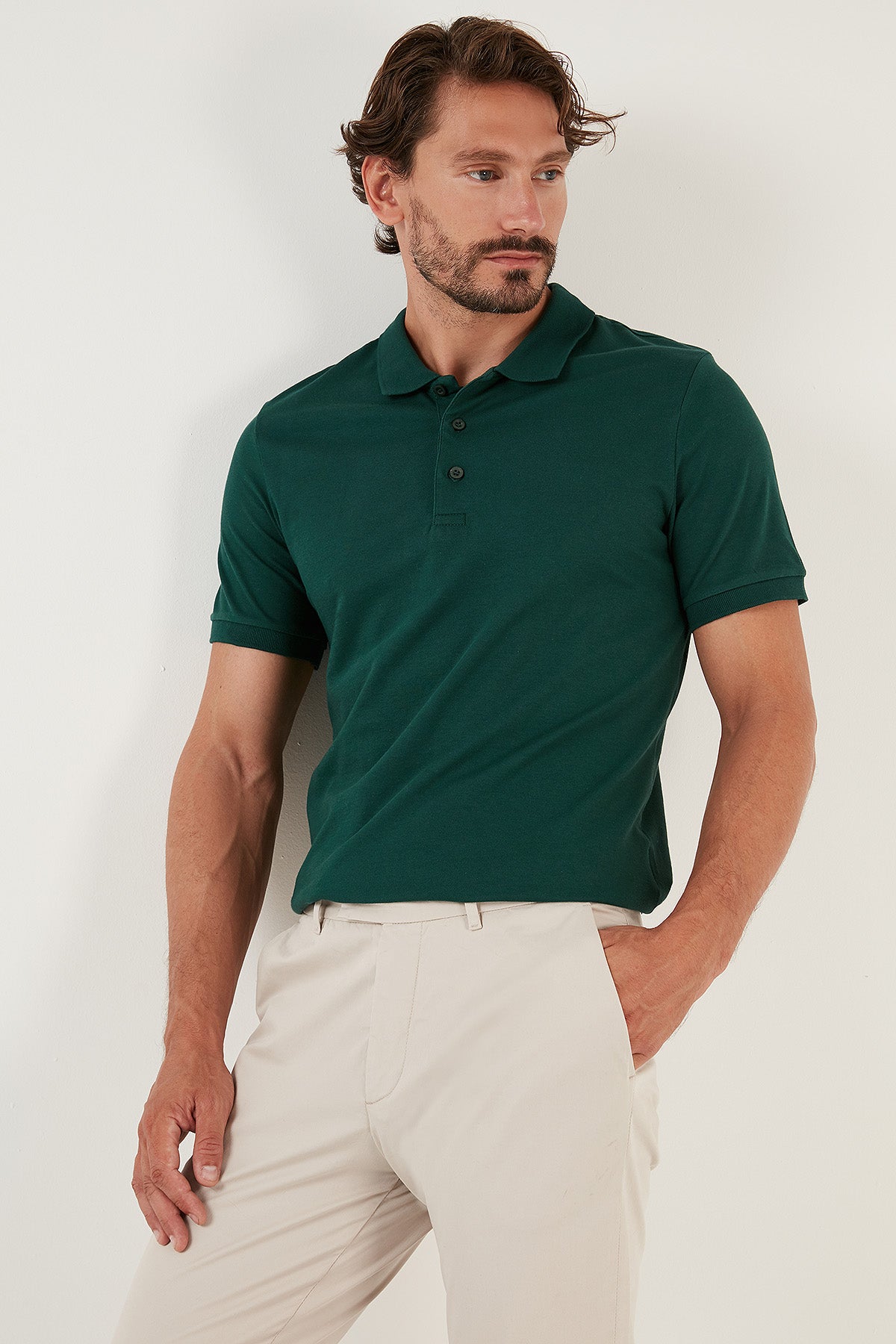 Buratti Pamuklu Regular Fit Düğmeli Erkek Polo Yaka T Shirt 4362050 NEFTİ