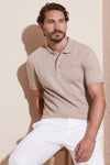 Buratti Pamuklu Regular Fit Düğmeli Erkek Polo Yaka T Shirt 4362050 TAŞ