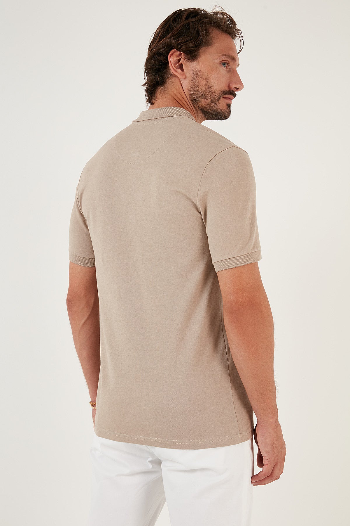 Buratti Pamuklu Regular Fit Düğmeli Erkek Polo Yaka T Shirt 4362050 TAŞ