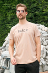 Buratti % 100 Pamuk Baskılı Slim Fit Bisiklet Yaka Erkek T Shirt 541BLACKCOLOUR BİSKÜVİ