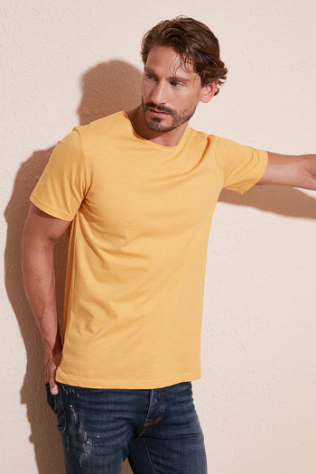 Buratti Bisiklet Yaka % 100 Pamuk Regular Fit Basic Erkek T Shirt 59020001 HARDAL