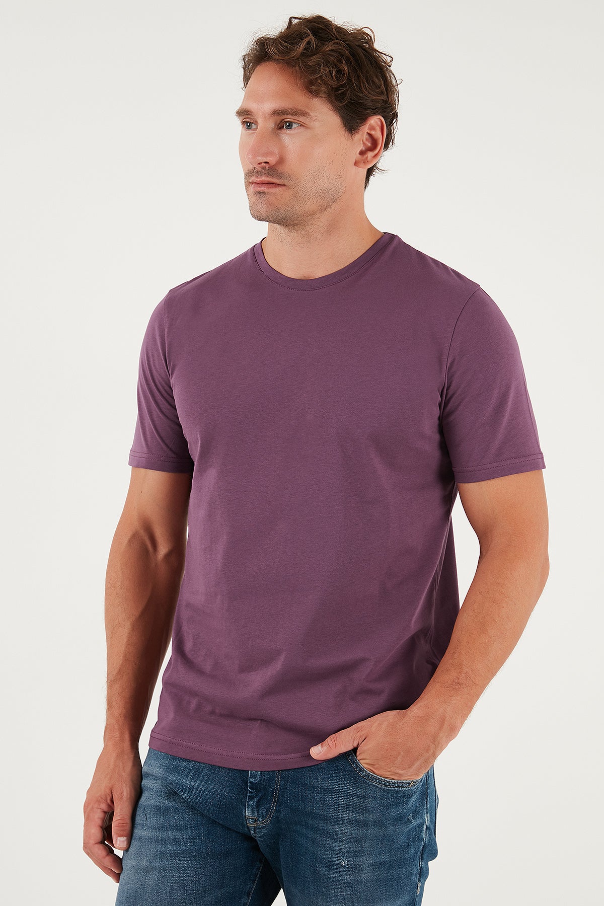 Buratti Pamuklu Regular Fit Bisiklet Yaka Erkek T Shirt 59020204 MÜRDÜM