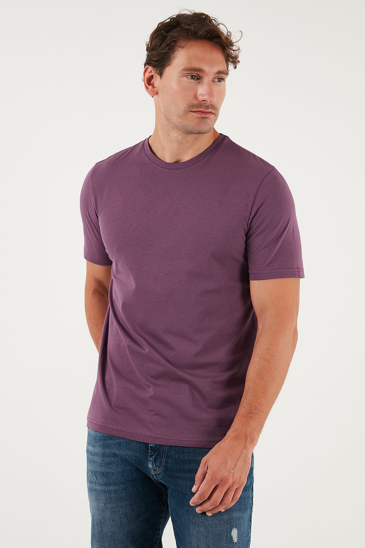 Buratti Pamuklu Regular Fit Bisiklet Yaka Erkek T Shirt 59020204 MÜRDÜM