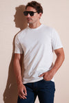Buratti Pamuklu Regular Fit Bisiklet Yaka Erkek T Shirt 59020204 EKRU
