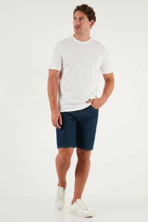 Buratti Pamuklu Regular Fit Bisiklet Yaka Erkek T Shirt 59020204 EKRU
