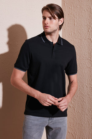 Buratti Pamuklu Regular Fit Erkek Polo Yaka T Shirt 5902063 SİYAH