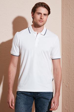 Buratti Pamuklu Regular Fit Erkek Polo Yaka T Shirt 5902063 BEYAZ