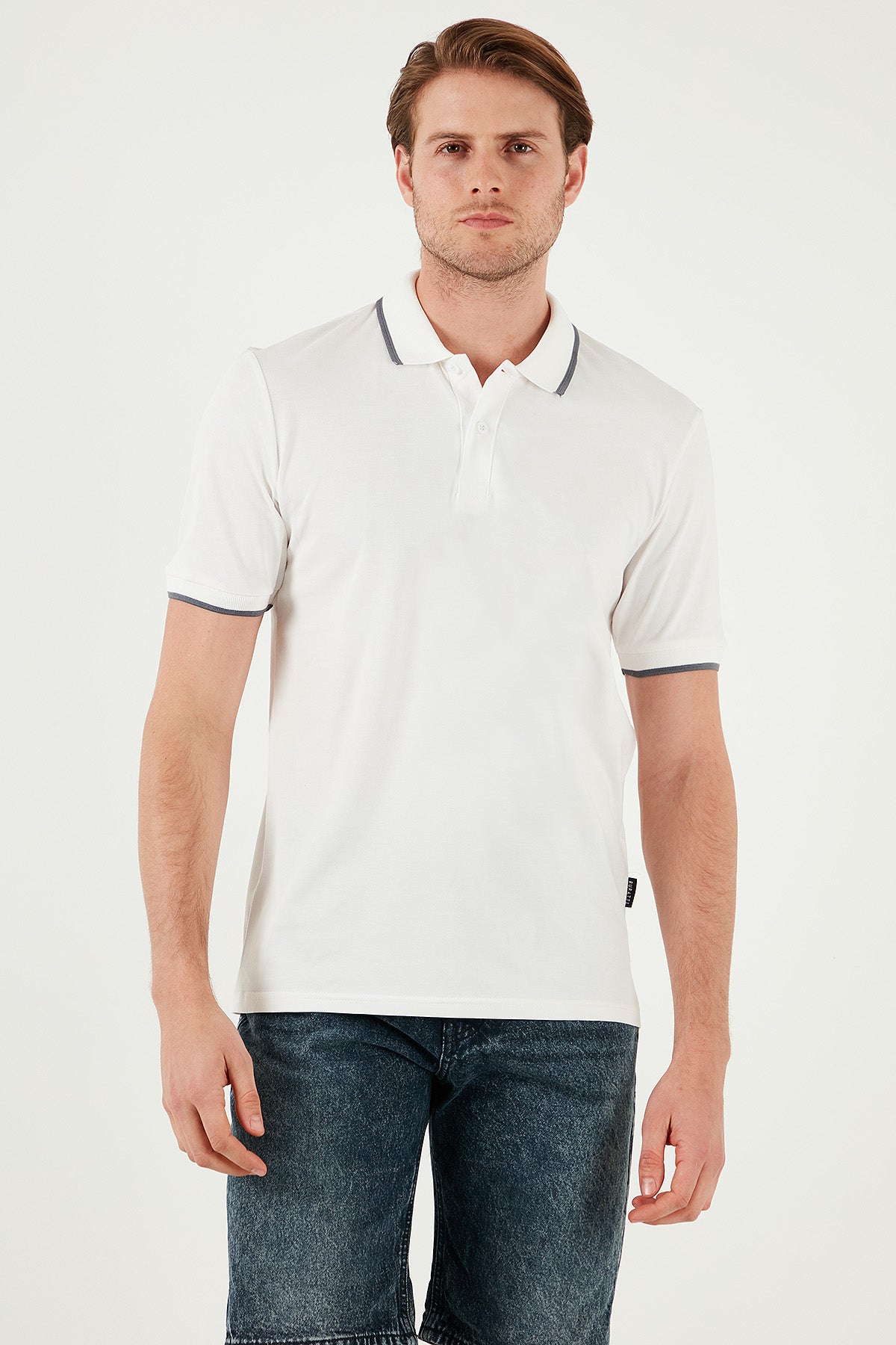 Buratti Pamuklu Regular Fit Erkek Polo Yaka T Shirt 5902063 BEYAZ