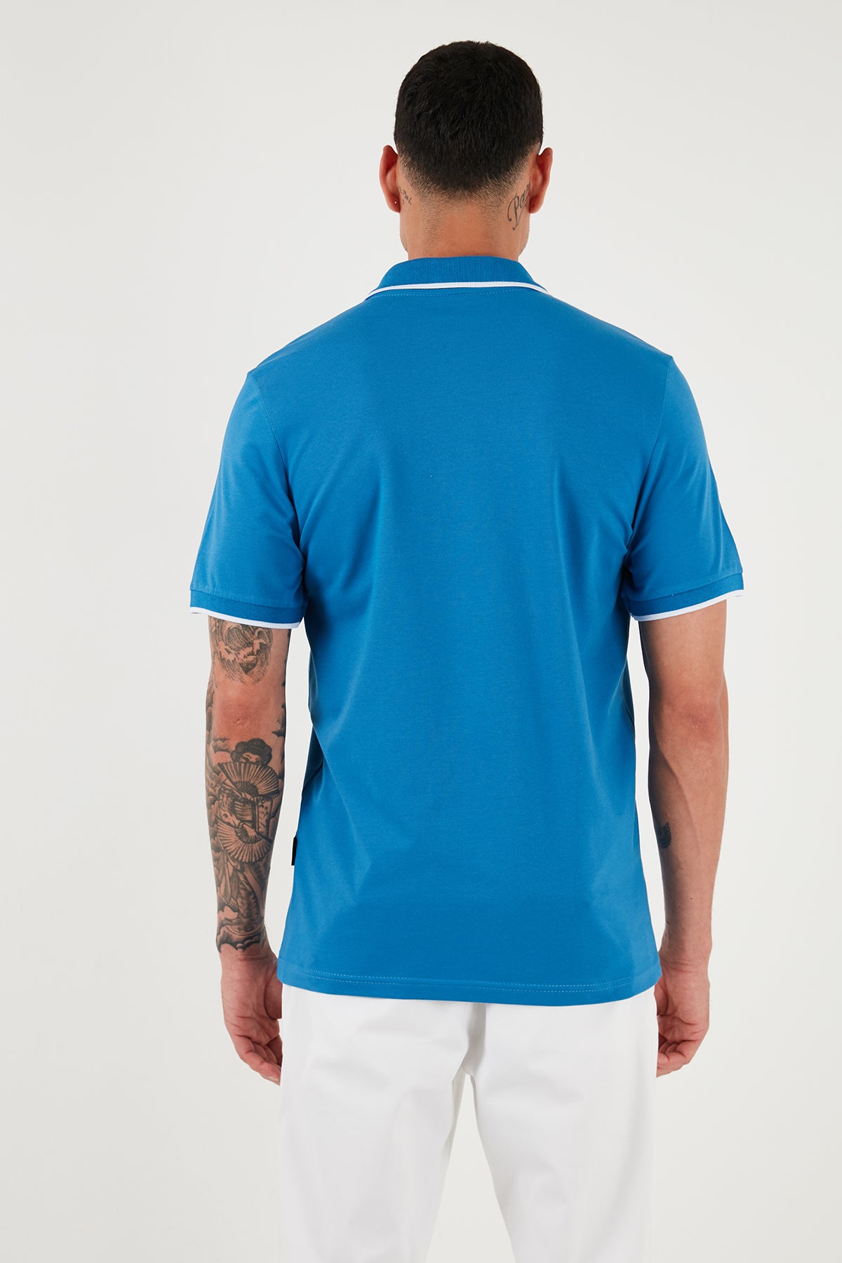 Buratti Pamuklu Regular Fit Erkek Polo Yaka T Shirt 5902063 MAVİ