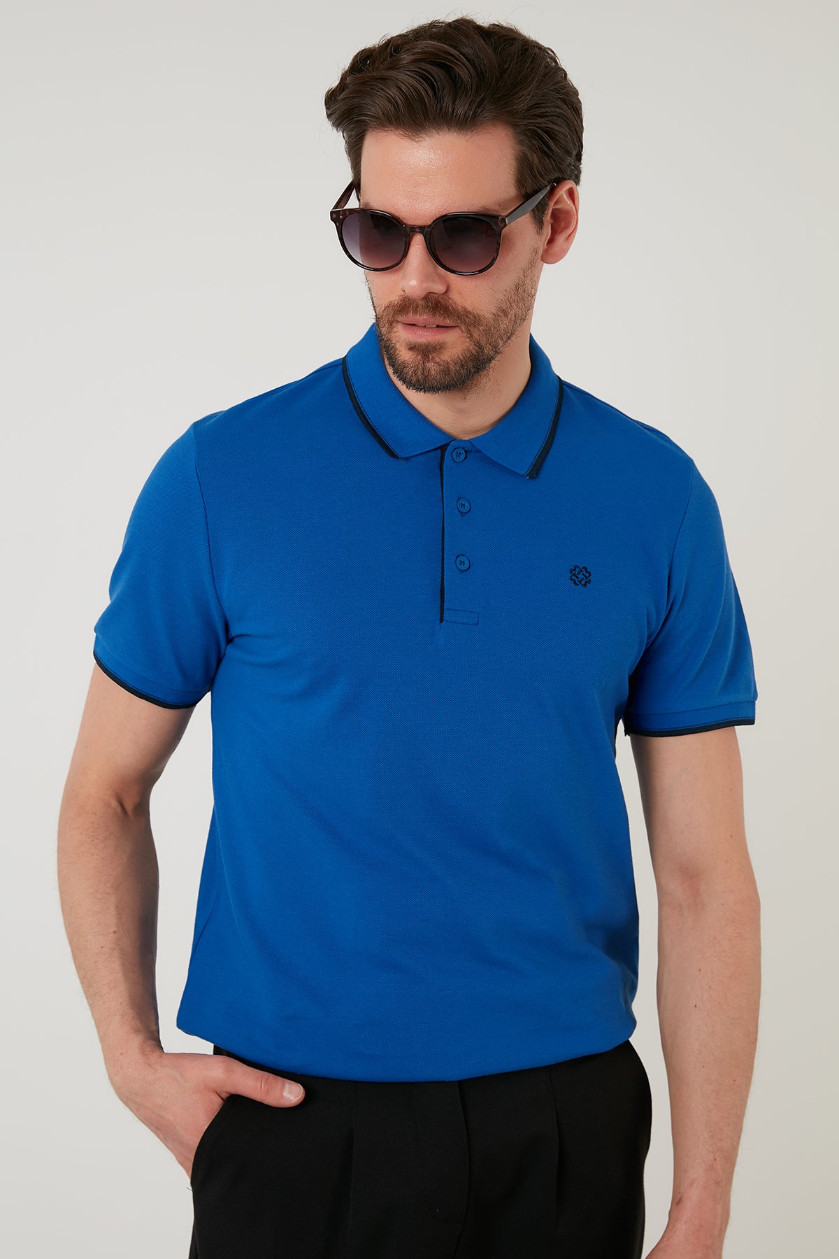 Buratti % 100 Pamuk Düğmeli Slim Fit Erkek Polo Yaka T Shirt 5902118 SAKS