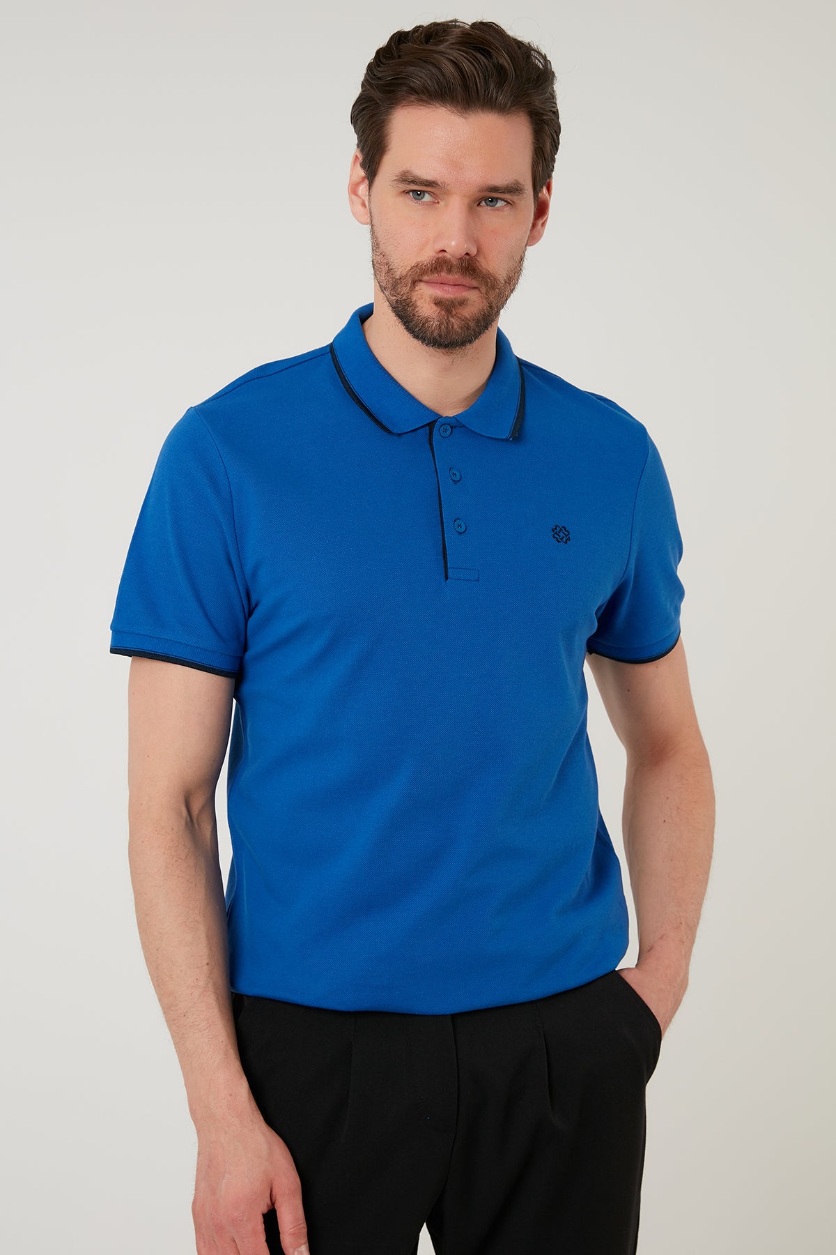 Buratti % 100 Pamuk Düğmeli Slim Fit Erkek Polo Yaka T Shirt 5902118 SAKS