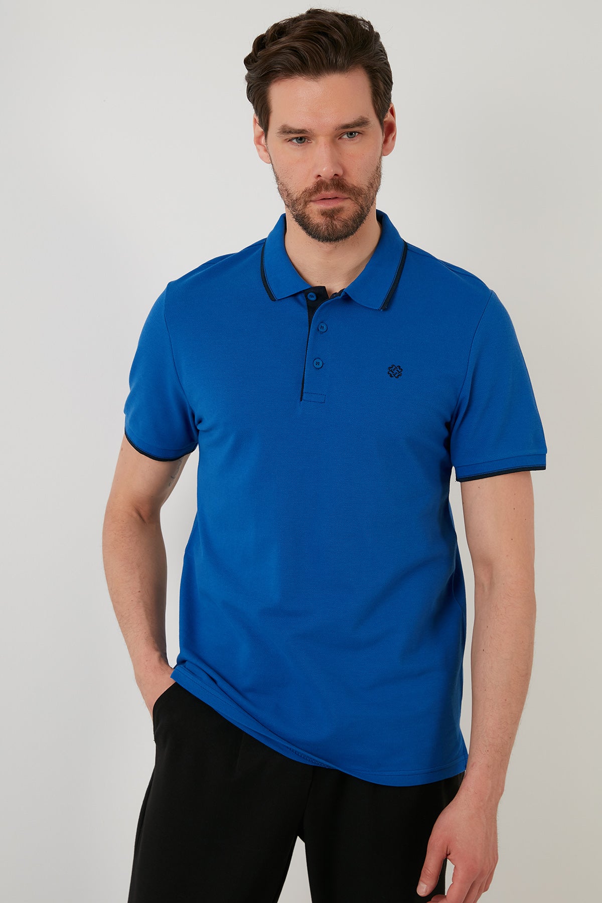 Buratti % 100 Pamuk Düğmeli Slim Fit Erkek Polo Yaka T Shirt 5902118 SAKS