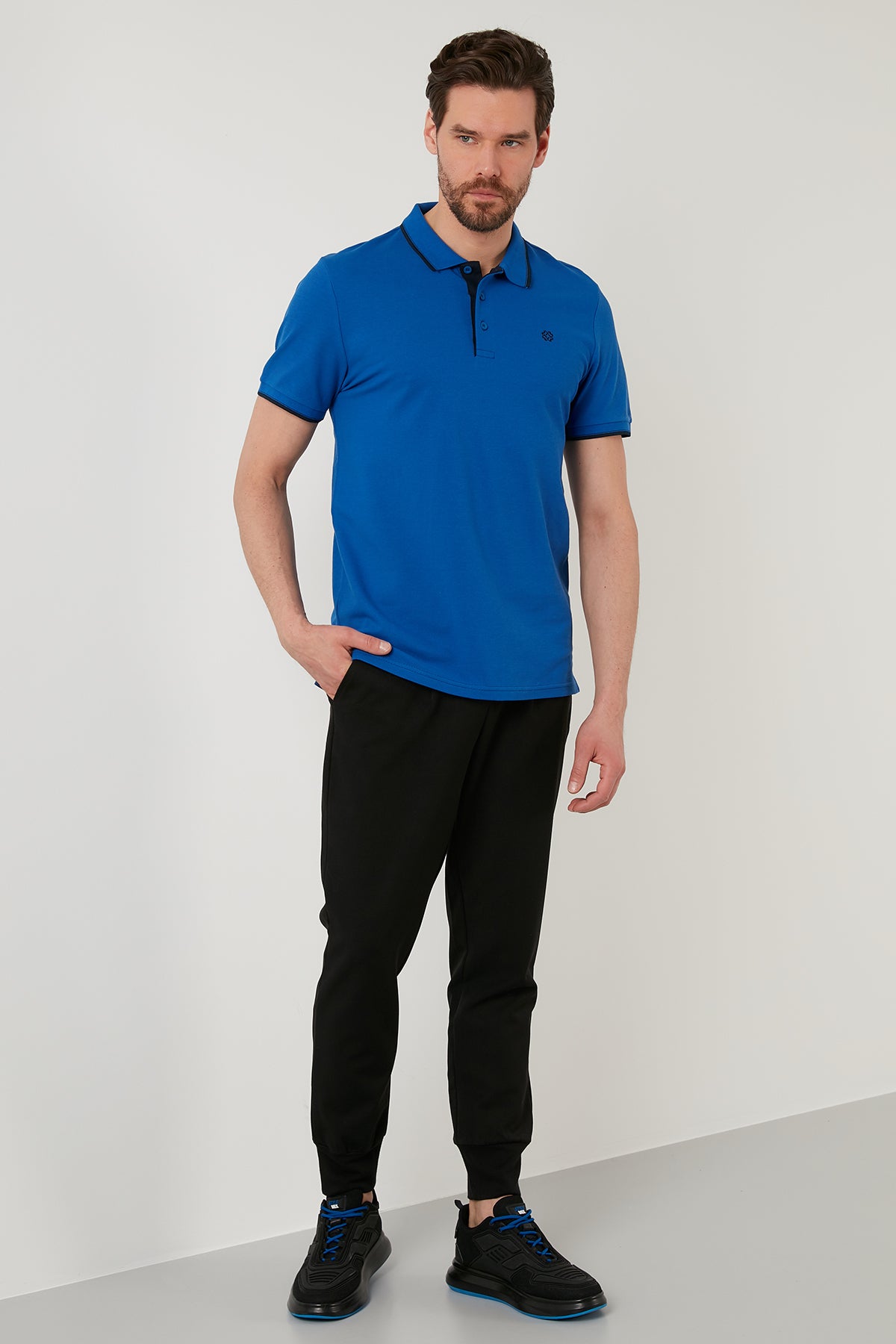 Buratti % 100 Pamuk Düğmeli Slim Fit Erkek Polo Yaka T Shirt 5902118 SAKS