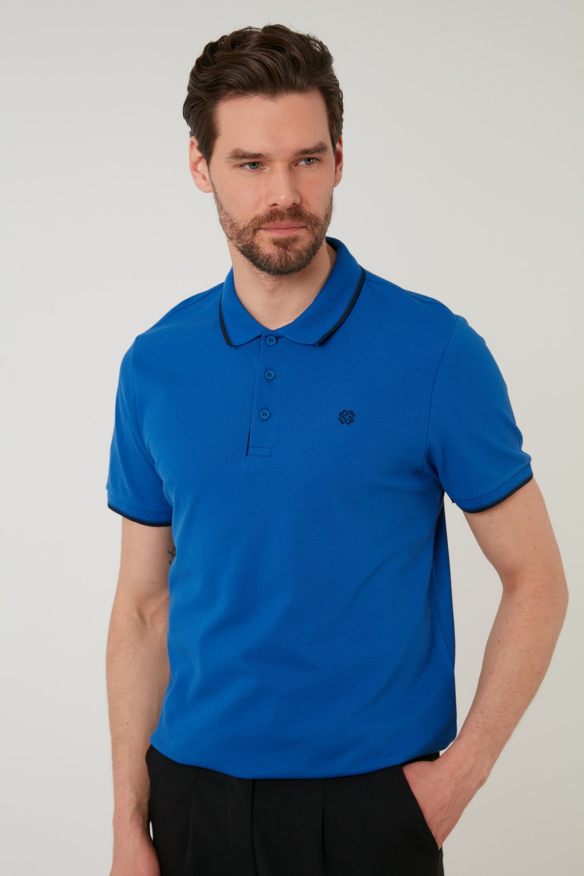 Buratti % 100 Pamuk Düğmeli Slim Fit Erkek Polo Yaka T Shirt 5902118 SAKS