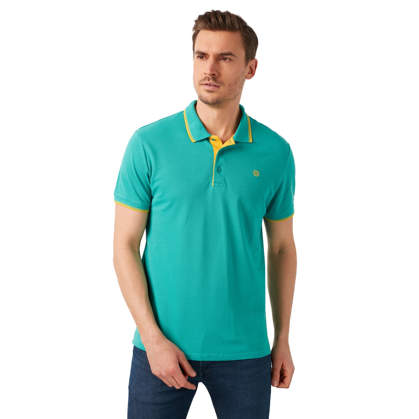 Buratti % 100 Pamuk Düğmeli Slim Fit Erkek Polo Yaka T Shirt 5902118 BENETTON