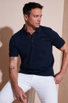 Buratti % 100 Pamuk Düğmeli Slim Fit Erkek Polo Yaka T Shirt 5902118 LACİVERT-BORDO