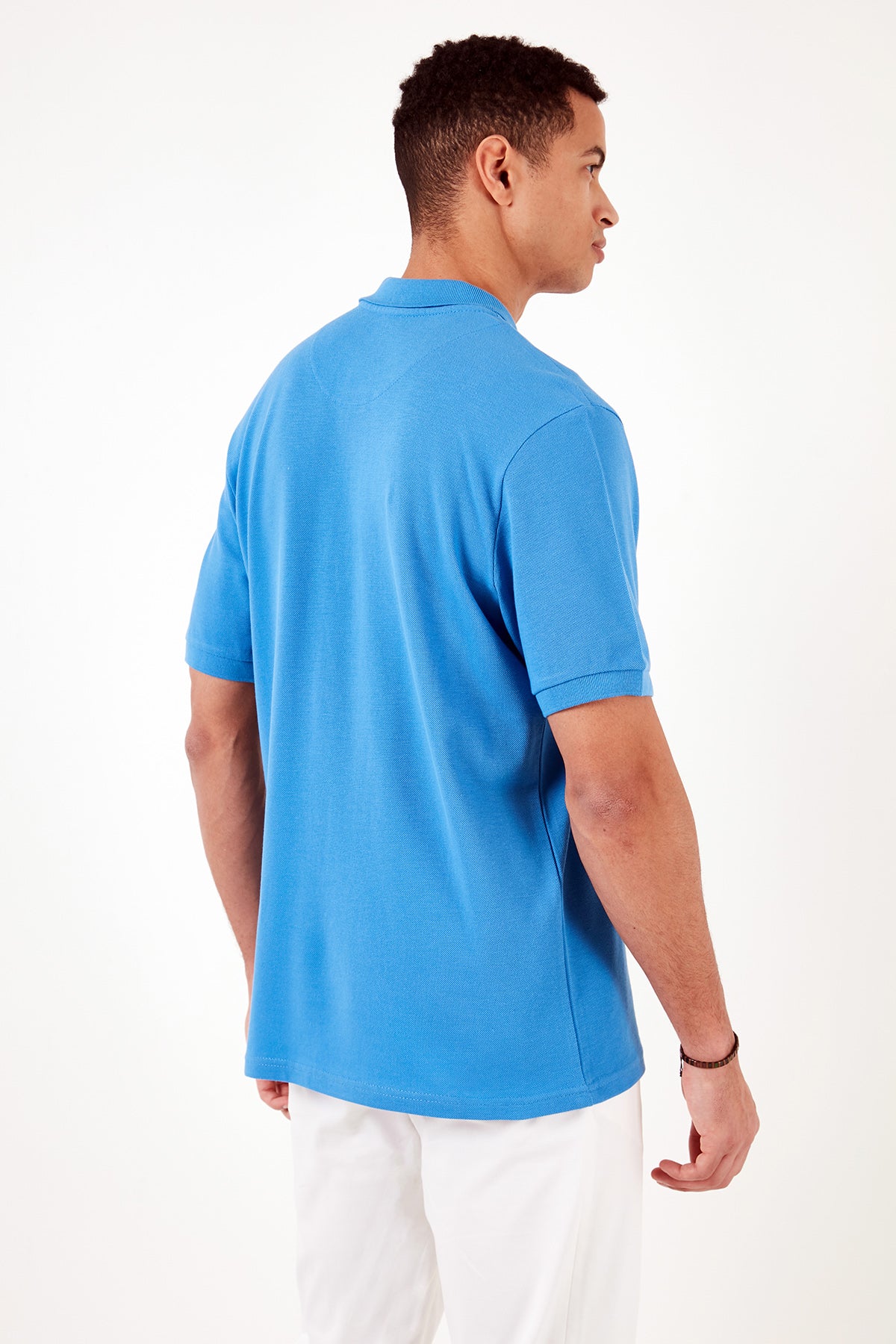 Buratti % 100 Pamuk Regular Fit Düğmeli Erkek Polo Yaka T Shirt 5902127 KOYU MAVİ