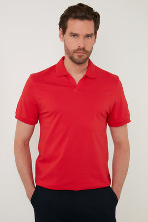 Buratti Regular Fit Pamuklu Erkek Polo Yaka T Shirt 5902141 KIRMIZI