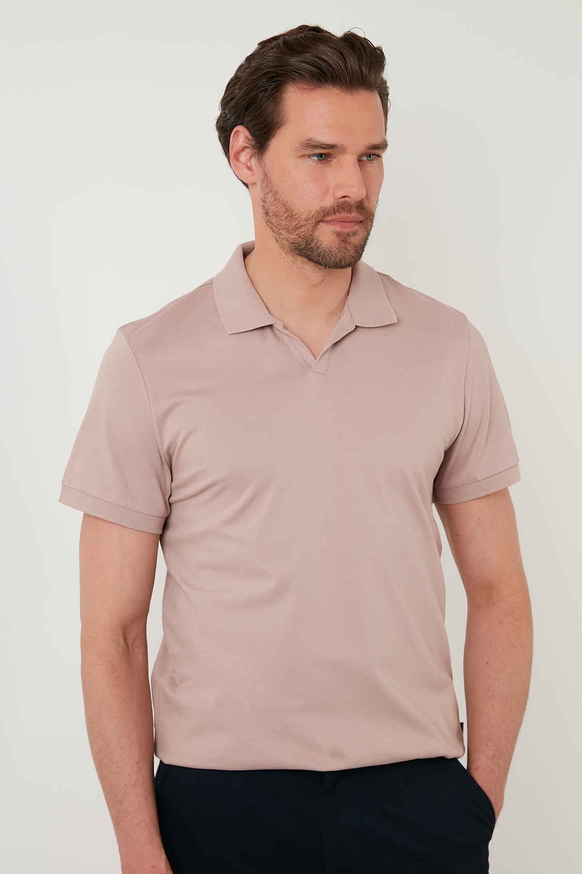 Buratti Regular Fit Pamuklu Erkek Polo Yaka T Shirt 5902141 KOYU BEJ