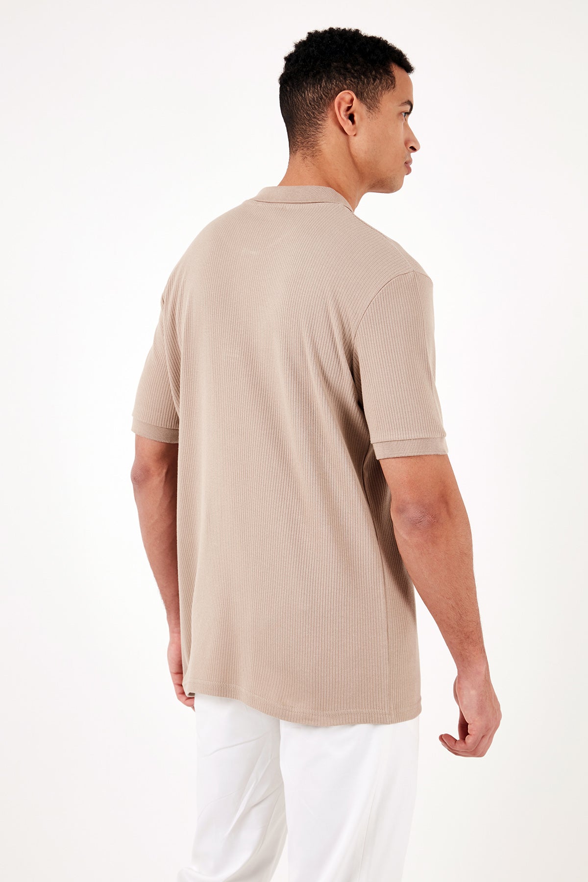 Buratti Pamuklu Regular Fit Düğmeli Erkek Polo Yaka T Shirt 5902281 VİZON