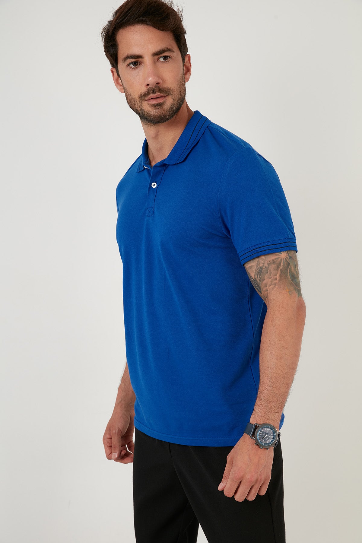 Buratti Regular Fit Düğmeli % 100 Pamuklu Erkek Polo Yaka T Shirt 5902325 SAKS