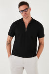 Buratti Pamuklu Regular Fit Fermuarlı Erkek Polo Yaka T Shirt 5902434 SİYAH