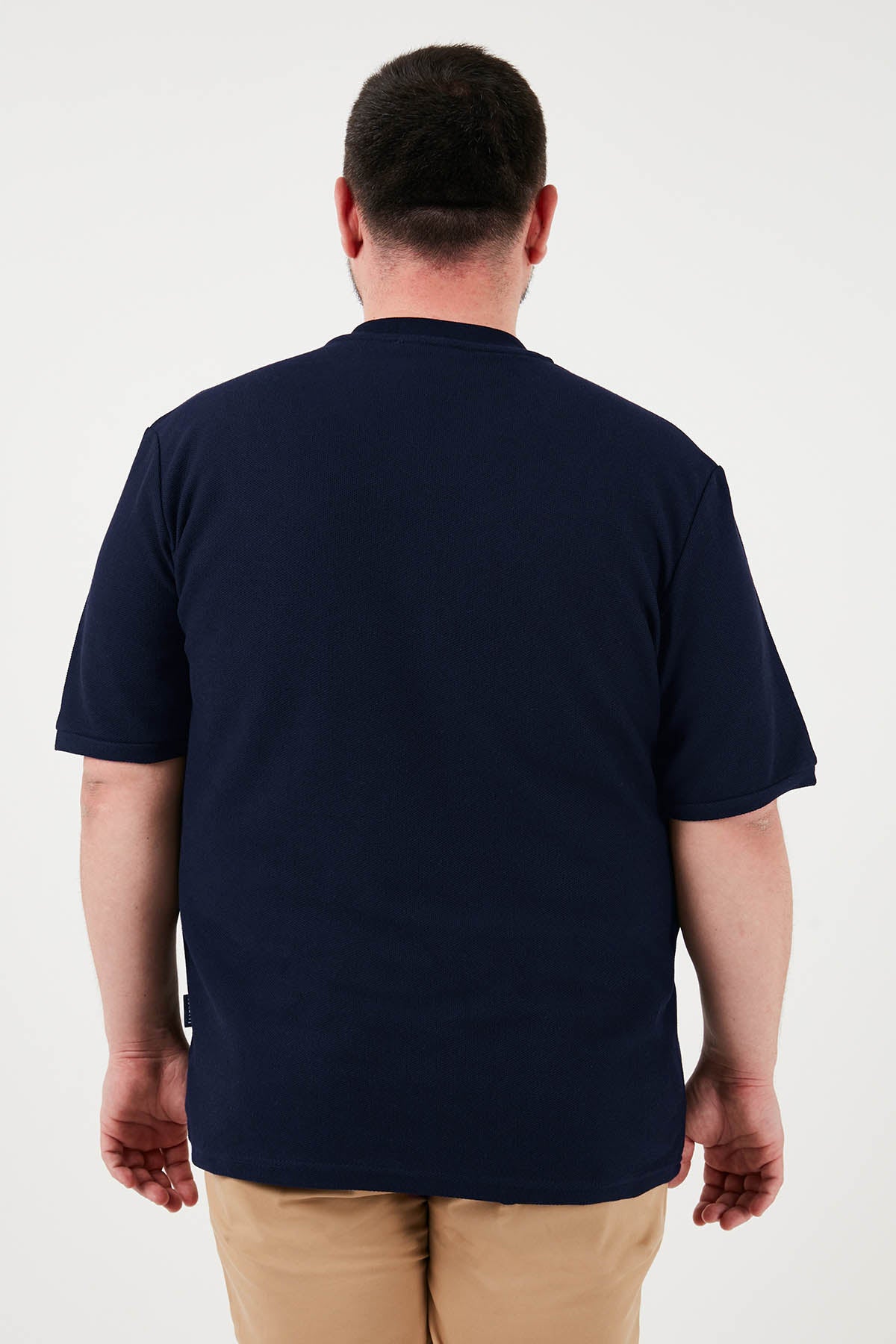 Buratti Büyük Beden Pamuklu Regular Fit Erkek T Shirt 5902653B LACİVERT
