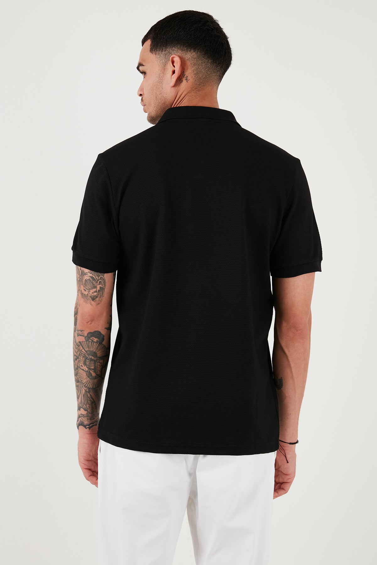 Buratti Pamuklu Regular Fit Fermuarlı Erkek Polo Yaka T Shirt 5902915 SİYAH