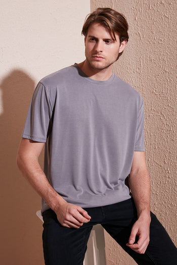 Buratti Regular Fit Bisiklet Yaka Basic Erkek T Shirt 5902924 TOPRAK