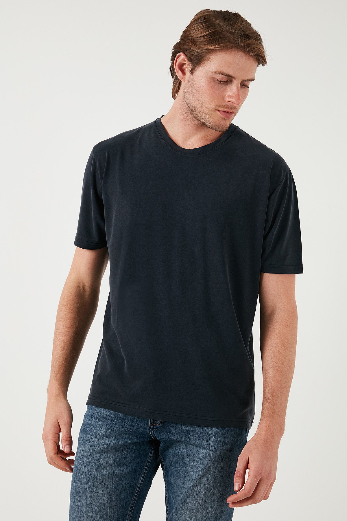 Buratti Regular Fit Bisiklet Yaka Basic Erkek T Shirt 5902924 ANTRASİT