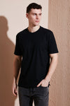 Buratti Pamuklu Regular Fit Bisiklet Yaka Erkek T Shirt 5902948 SİYAH