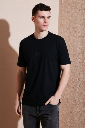 Buratti Pamuklu Regular Fit Bisiklet Yaka Erkek T Shirt 5902948 SİYAH