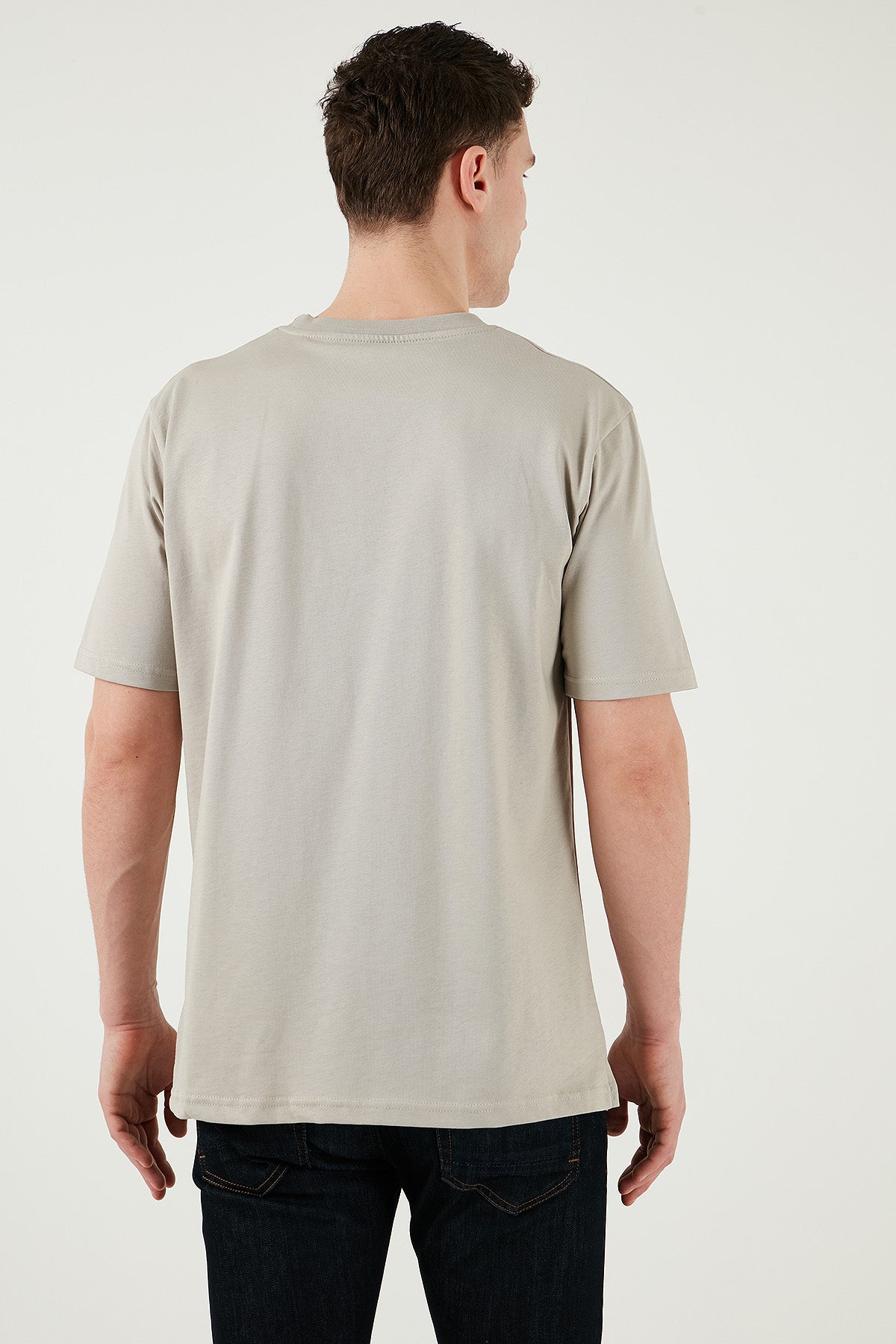 Buratti Pamuklu Regular Fit Bisiklet Yaka Erkek T Shirt 5902948 TAŞ