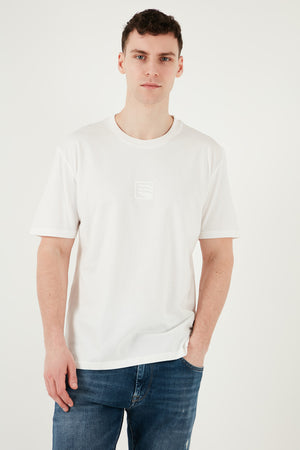 Buratti Pamuklu Regular Fit Bisiklet Yaka Erkek T Shirt 5902948 EKRU