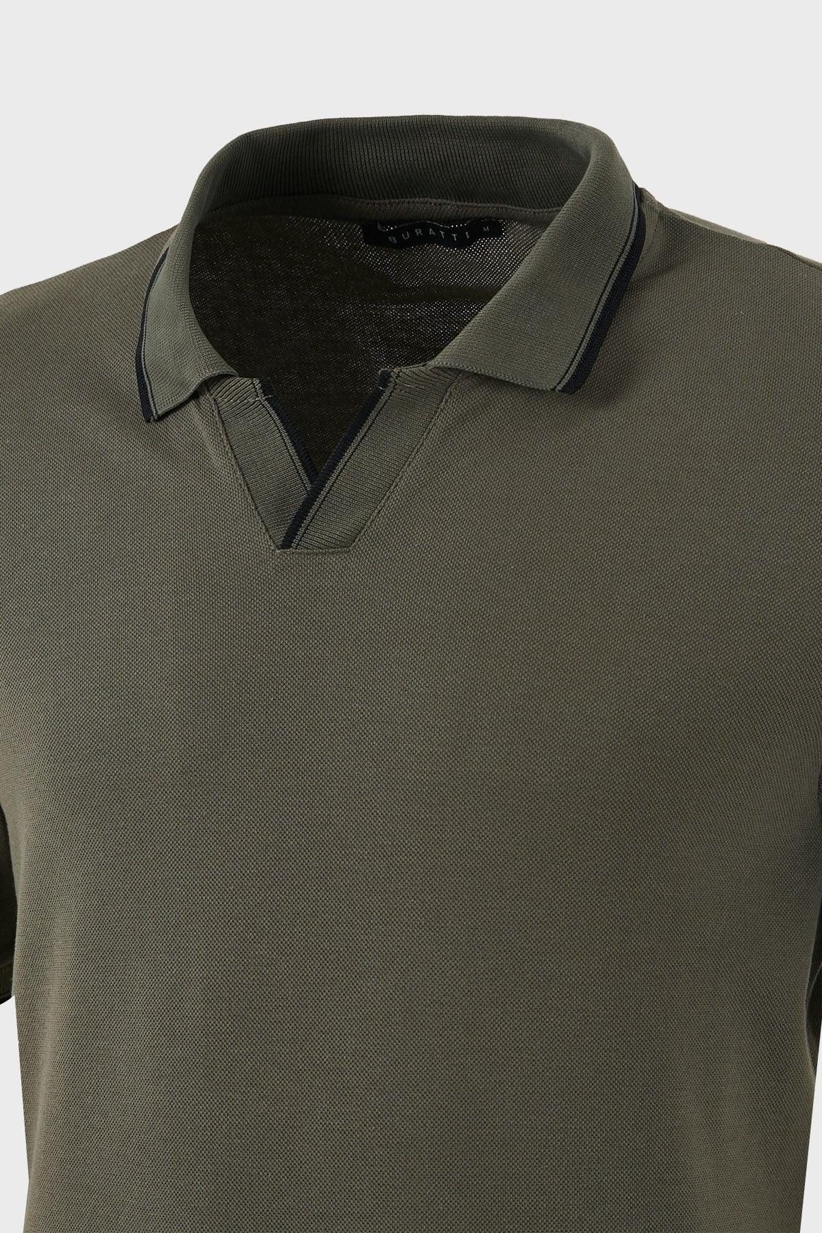Buratti Pamuklu Regular Fit Şerit Detaylı Erkek Polo Yaka T Shirt 5902964 HAKİ