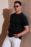 Buratti Streç Pamuklu Regular Fit Bisiklet Yaka Erkek T Shirt 5902981 SİYAH