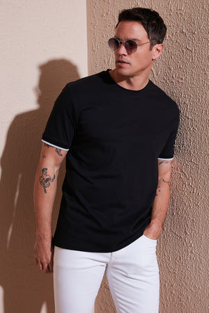 Buratti Streç Pamuklu Regular Fit Bisiklet Yaka Erkek T Shirt 5902981 SİYAH
