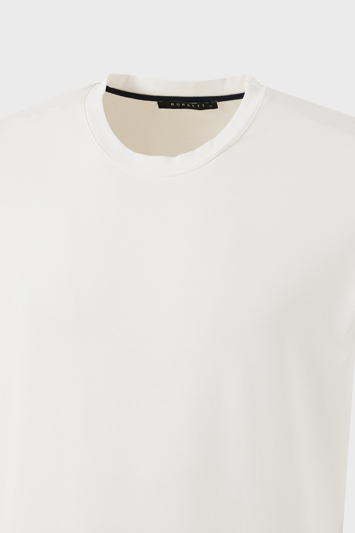 Buratti Streç Pamuklu Regular Fit Bisiklet Yaka Erkek T Shirt 5902981 BEYAZ