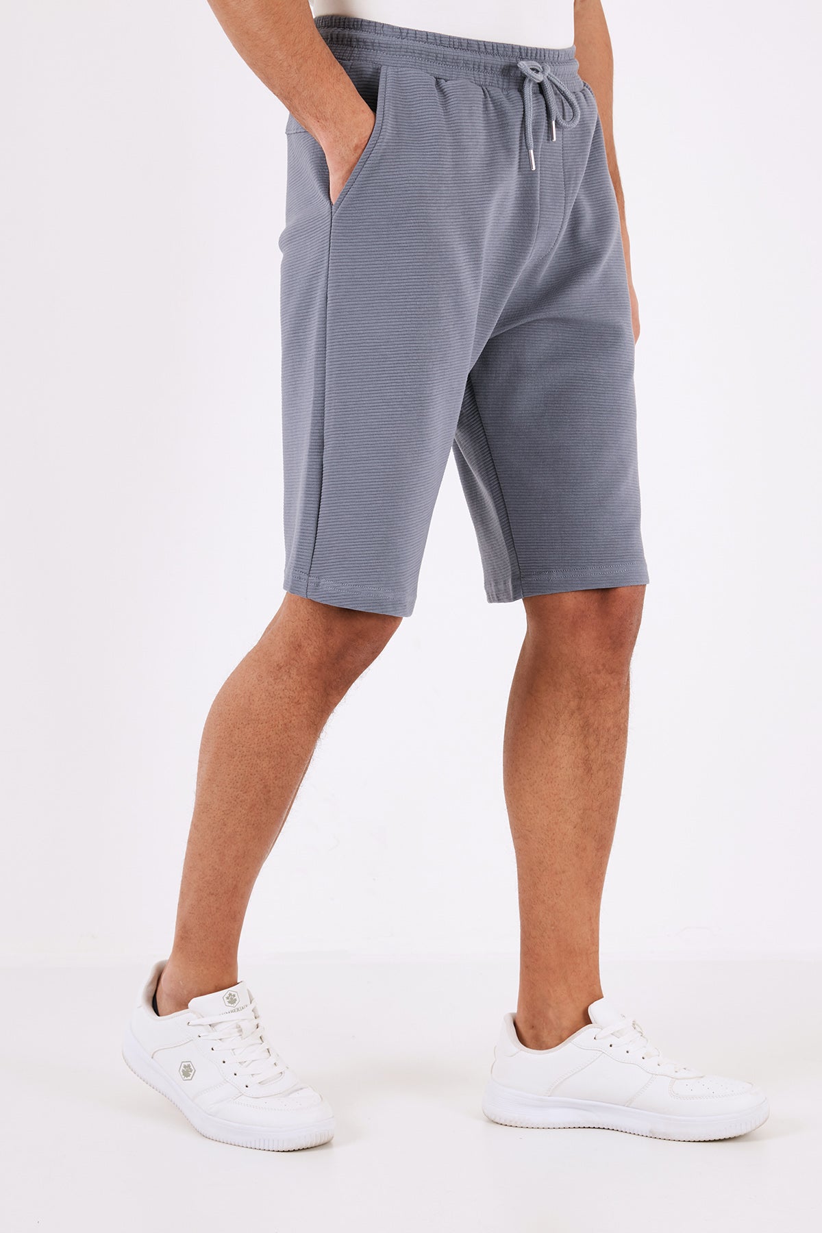 Buratti Pamuklu Relaxed Fit Cepli Erkek Short 5908023 KOYU GRİ