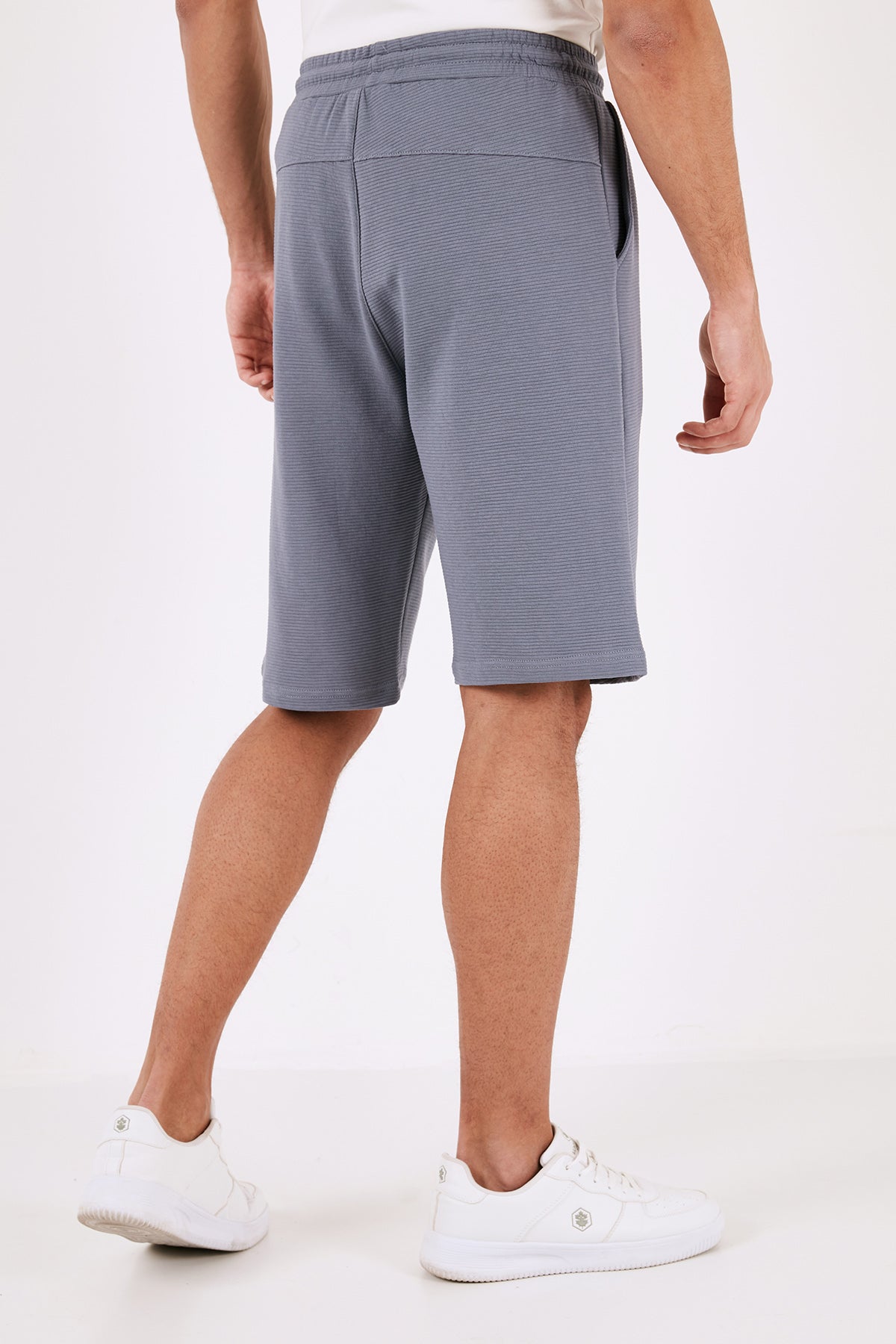 Buratti Pamuklu Relaxed Fit Cepli Erkek Short 5908023 KOYU GRİ