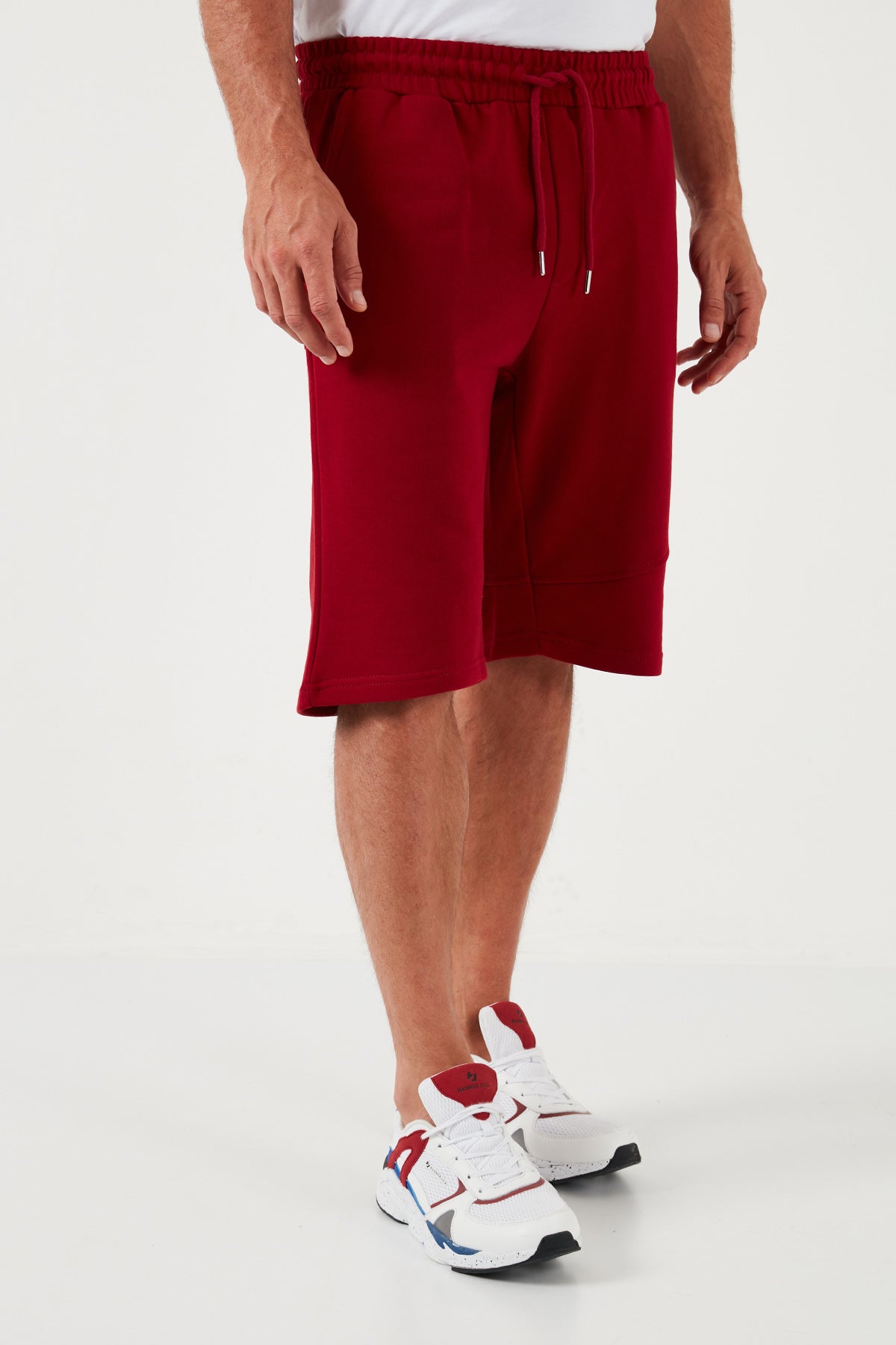 Buratti Belden Bağlamalı Pamuklu Cepli Regular Fit Erkek Short 5908041 BORDO