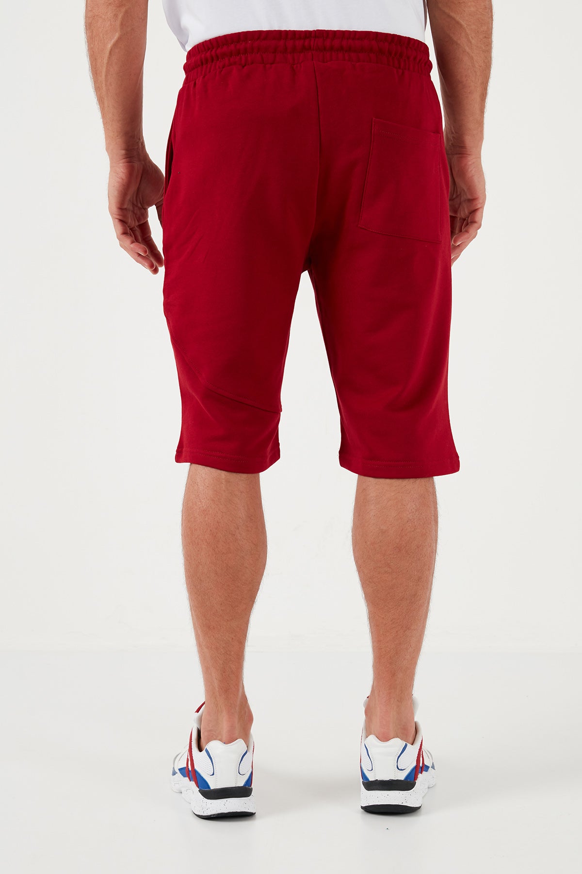 Buratti Belden Bağlamalı Pamuklu Cepli Regular Fit Erkek Short 5908041 BORDO