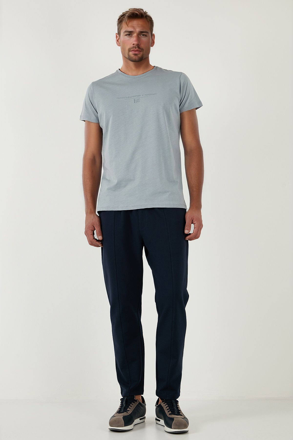 Buratti Pamuklu Regular Fit Yüksek Bel Düz Paça Çimalı Jogger Erkek Pantolon 5908058 LACİVERT