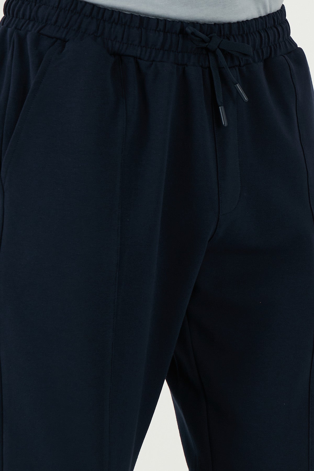 Buratti Pamuklu Regular Fit Yüksek Bel Düz Paça Çimalı Jogger Erkek Pantolon 5908058 LACİVERT