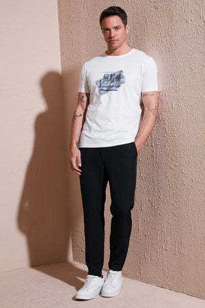 Buratti Streç Regular Fit Normal Bel Düz Paça Jogger Erkek Pantolon CF25617801 SİYAH